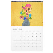 水彩画モダンカレンダー(サッカ·グロッセル) カレンダー (1月 2026)