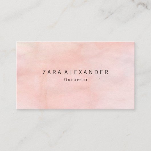 水彩画モダン家 名刺 (正面)