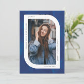 水彩画モダン期卒業 案内状 (スタンド正面)