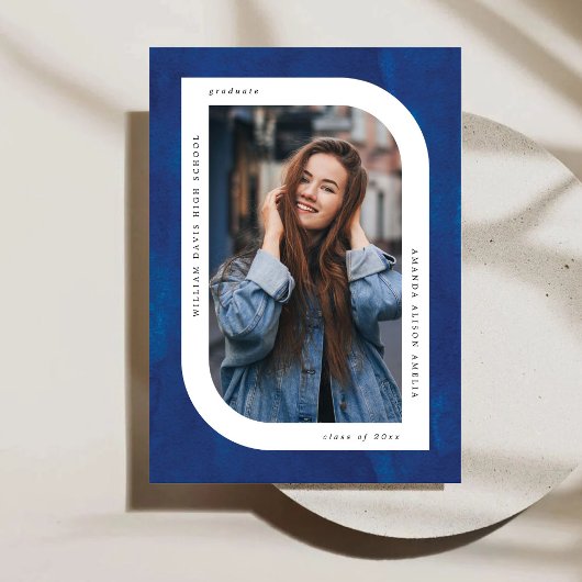 水彩画モダン期卒業 案内状