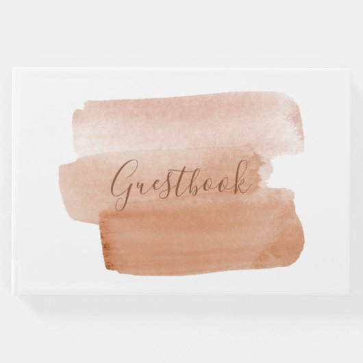 水彩画モダン筆ミニマル ゲストブック (正面)