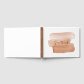 水彩画モダン筆ミニマル ゲストブック (全面)