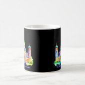 水彩画ラマダーンモスク コーヒーマグカップ (中央)