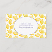 水彩画レモンケータリング名刺 名刺 (裏面)