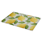 水彩画レモンパターン カッティングボード (角)