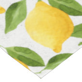水彩画レモンパターン テーブルクロス (アングル)