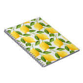 水彩画レモンパターン ノートブック (右側)