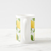 水彩画レモンパターン ボーンチャイナマグカップ (裏面)