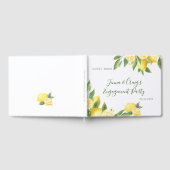 水彩画レモン特別な機会 ゲストブック (全面)