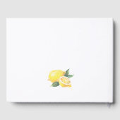 水彩画レモン特別な機会 ゲストブック (裏面)