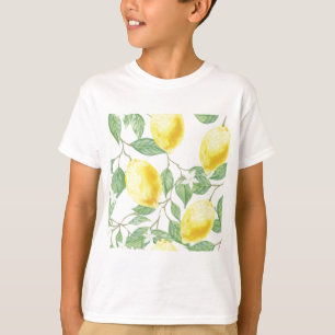 水彩画レモン Tシャツ