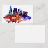 水彩画ロサンゼルス 名刺 (正面/裏面)