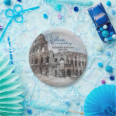 水彩画ローマ、イタリア ペーパープレート (パーティー)