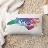 水彩画ローリー、ノースカロライナ ランバークッション (ブランケット)