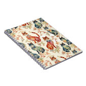 水彩画中国の型の猫 ノートブック (右側)