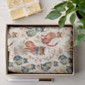 水彩画中国の型の猫 薄葉紙 (ギフト)