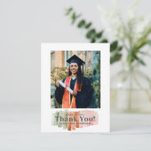 水彩画卒業ありがとう 招待状 (スタンド正面)