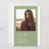 水彩画卒業フォト招待状 招待状 (裏面)