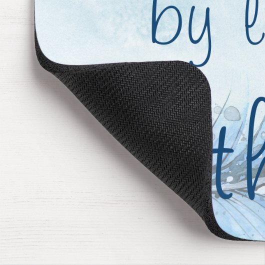 水彩画及びタイポグラフィ私達は他を持ち上げることによって立上がります マウスパッド (コーナー)