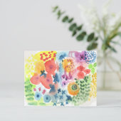 水彩画園芸ポストカード ポストカード (スタンド正面)