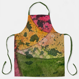 水彩画墨画表現主義抽象芸術 エプロン