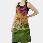 水彩画墨画表現主義抽象芸術 エプロン (インサイチュ)