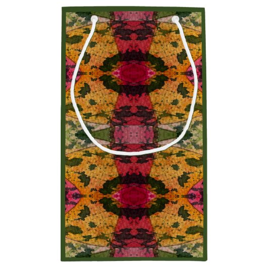 水彩画墨画表現主義抽象芸術 スモールペーパーバッグ (裏面)