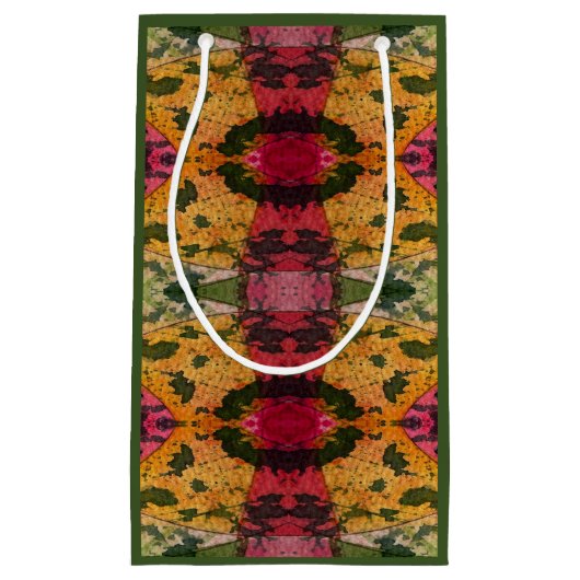 水彩画墨画表現主義抽象芸術 スモールペーパーバッグ (正面)