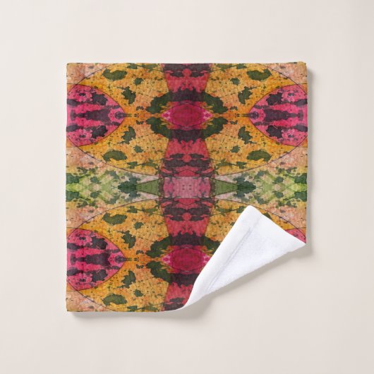 水彩画墨画表現主義抽象芸術 バスタオルセット (ウォッシュタオル)