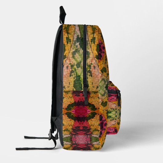 水彩画墨画表現主義抽象芸術 プリントバックパック (左)