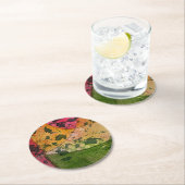 水彩画墨画表現主義抽象芸術 ラウンドペーパーコースター (インサイチュ)