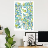 水彩画家による作品のプリント 海の輝き ポスター (ホームオフィス)