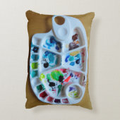 水彩画家のパレット枕 アクセントクッション (裏面(縦))