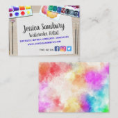 水彩画家向け 名刺 (正面/裏面)