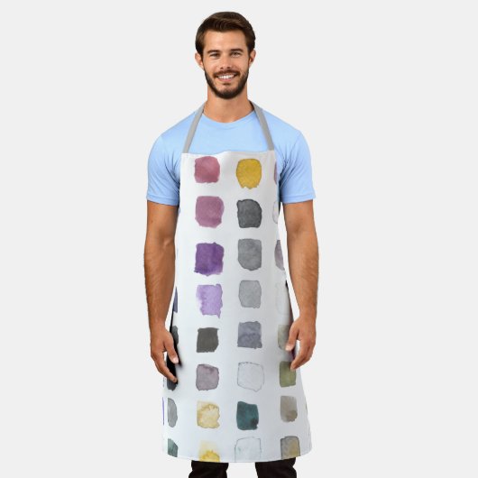 水彩画家 エプロン (着用した状態)