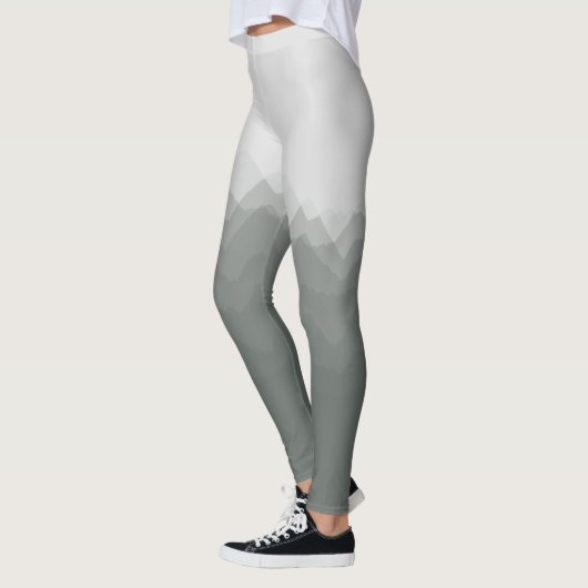 水彩画山の森林イラストレーションのレギンス レギンス (左)