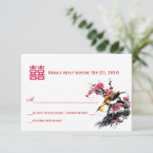 水彩画愛鳥の中国語XI RSVP (スタンド正面)