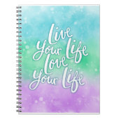 水彩画感動的引用文 ノートブック (正面)