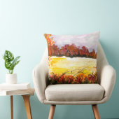 水彩画抽象芸術景観美術秋の木 クッション (椅子)