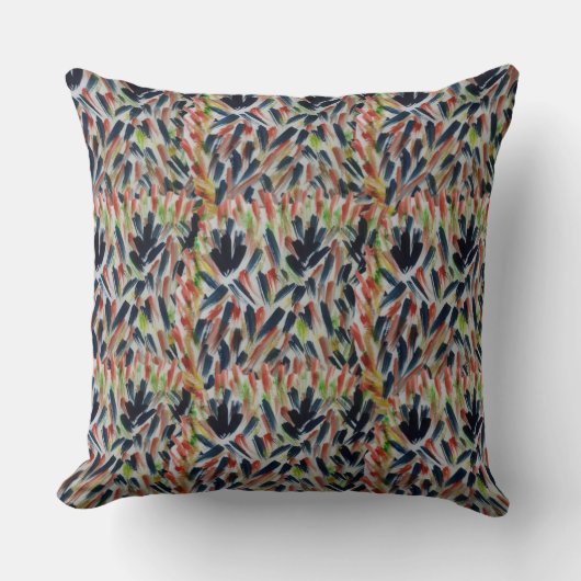 水彩画抽象芸術 クッション (正面)