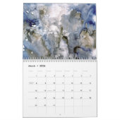 "水彩画操業"の抽象的なファインアートのカレンダー カレンダー (3月 2026)