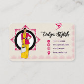 水彩画最高のスタイリッシュトレンディー 名刺 (裏面)