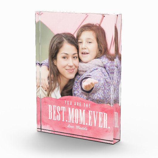 水彩画最高の色ママーエバーアクリル写真ブロック フォトブロック (右)