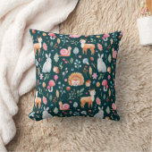 水彩画法の子供の絵柄。妖精  クッション (ブランケット)