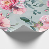 水彩画無紋牡丹青梅図 ラッピングペーパー (角)