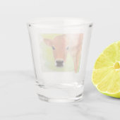 水彩画牛小グラス ショットグラス (裏面)