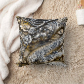 水彩画皇帝のドラゴンの石の芸術の装飾用クッション クッション (ブランケット)