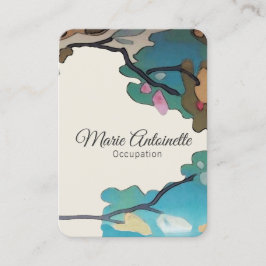 水彩画紙及び大きいサイズの選択の花- 名刺