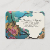 水彩画紙及び大きいサイズの選択の花- 名刺 (裏面)