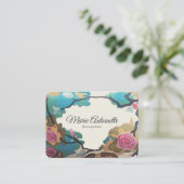 水彩画紙及び大きいサイズの選択の花- 名刺 (スタンド正面)